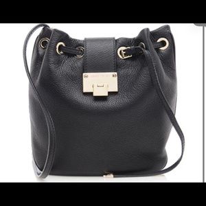 Jimmy Choo Black Leather Bucket Bag